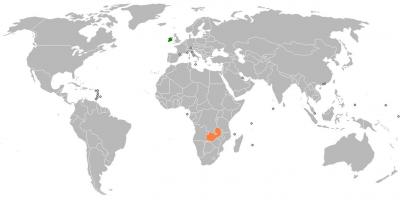 Zambia térkép a világ
