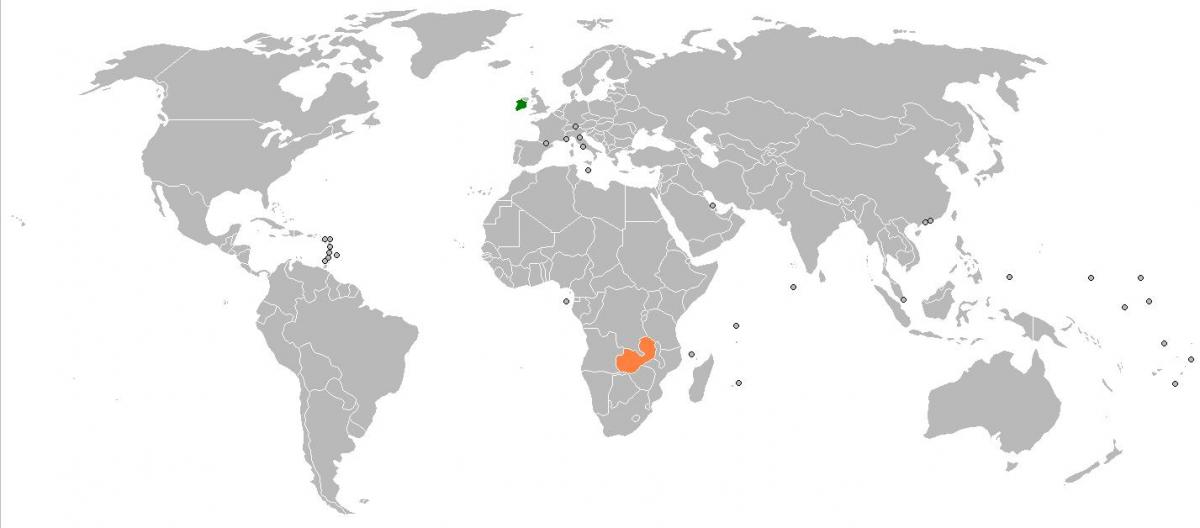 Zambia térkép a világ