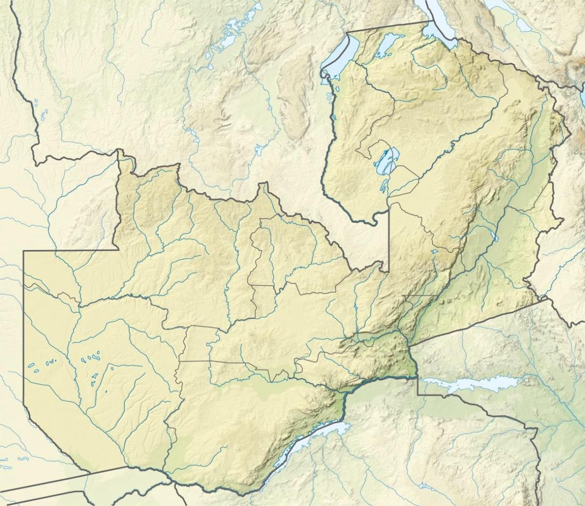 Térkép Zambia folyó 